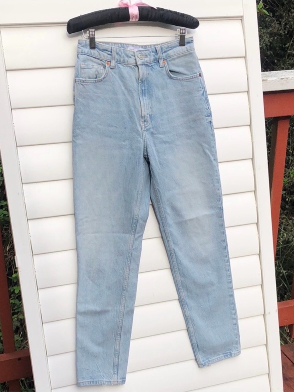Zara Light Blue High Rise Jeans